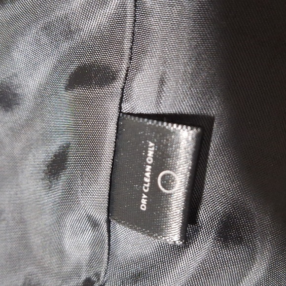 George Med wool blend black double breasted pea coat - Picture 7 of 11